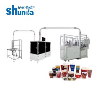 China Printing And Sealing Automatic Paper Cup Machine With Ultrasonic Configuration on sale
