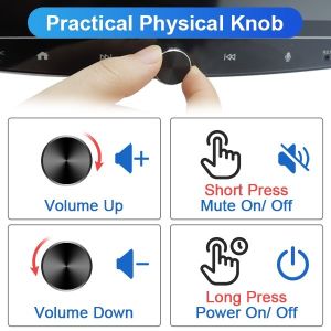 Universal 2 Din Car Stereo With GPS Android12 CarPlayer 8 Core 8G 256G 4G Head