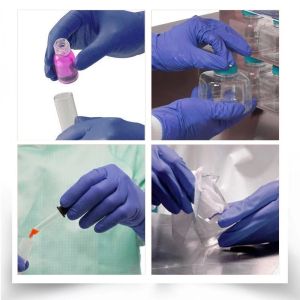 Nitrile Examination Gloves examination latex gloves Medical Nitrile Sky blue