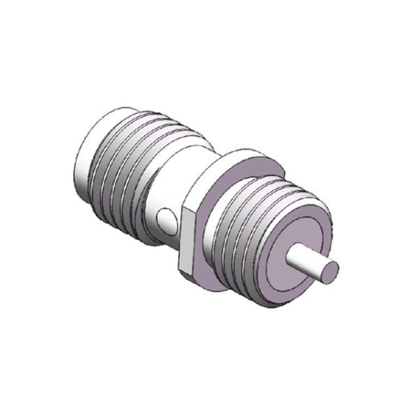 Buy 50Ohm Nickle Plating Bulkhead Female Jack Straight SMA Connector at wholesale prices