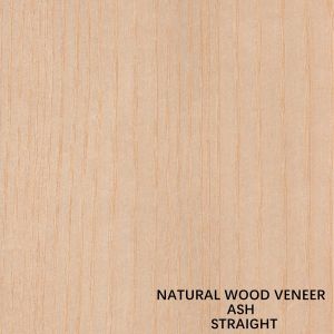 China Natural White Ash Wood Veneer Quarter Cut Straight Grain Length 2050-3200mm For Furniture And Door on sale