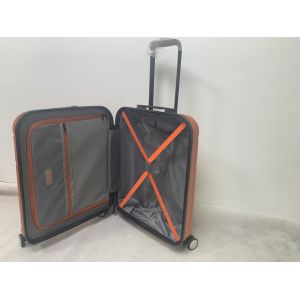 210D Polyester ABS Trolley Luggage With Hardside Spinner Wheels