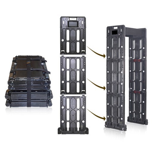 IP55 Metal Detector Gate Security Door Frame 24 Zones 255 Level Sensitivity