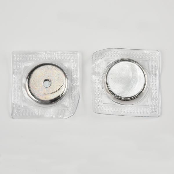 Sample PVC coated Waterproof Sew in Monopole Neodymium Magnet for raincoat D25x3mm