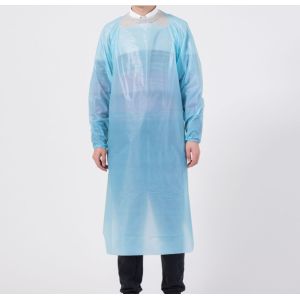 CE/FDA/ISO Certified Long Sleeve CPE Gowns for Commercial Use