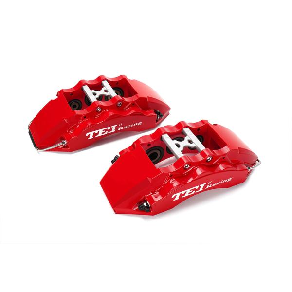 P60ES 6 Piston Caliper 355*32mm 378*32mm Rotor Brake Kit Drilled / Slotted / Drilled And Slotted Discs Selectable