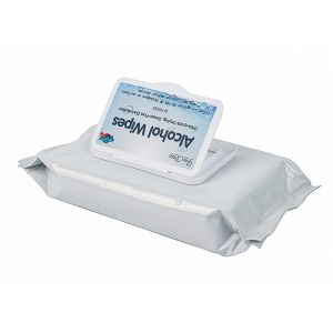 Alcohol Wipes Flushable Wipes Non-woven Fabric 75% Alcohol Inhibit Bacteria