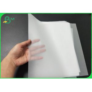 Water Tolerance CAD Tracing Paper Roll Translucence 50gsm - 80gsm