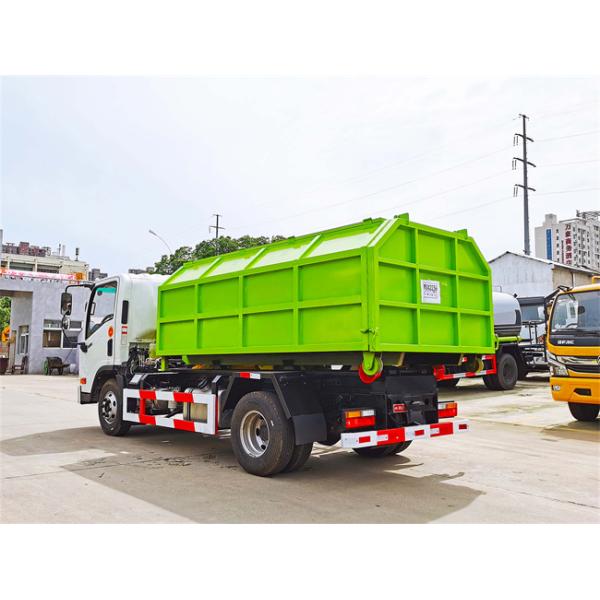 Customized Hook Lift Waste Compactor Truck 4x2 With 7CBM 9 CBM Garbage Boxes