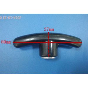 Quality furniture hardware parts 80mm plastic PP M8 M10 T star knob or wing knob handle for sale