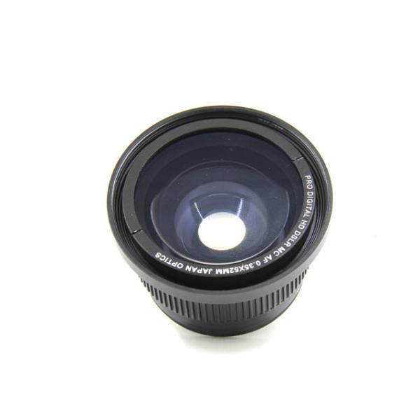 High Definition Fisheye Camera Lens Aluminum Detachable Fisheye Lens 0.35X