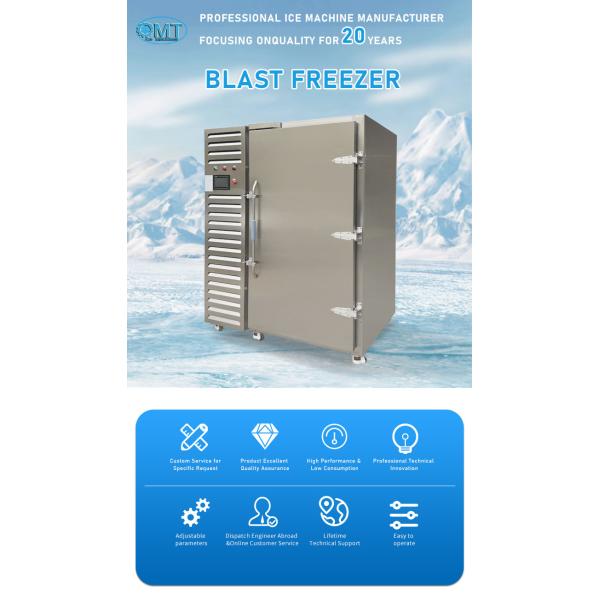 High Capacity Quick Freezer Machine Safety Operation Blast Chiller Shock Freezer