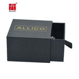 SGS 50cm Necklace Cardboard Sliding Drawer Gift Boxes CMYK Printed