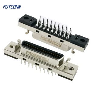 China Mini D Ribbon Connector MDR Straight PCB 36 Pin SCSI Connector with Fixness on sale