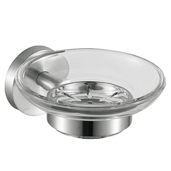 Buy Bathroom Glass Soap Holder Hotel Wall Mounted Soap Bracket Polished at wholesale prices