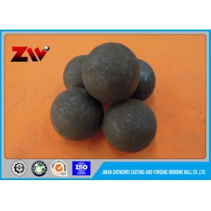 B2 STEEL hot rolling steel balls , Hardness HRC 60-68 grinding media balls