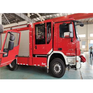 Gasoline Rear Mounted 100km/H 214kw Rescue Fire Truck
