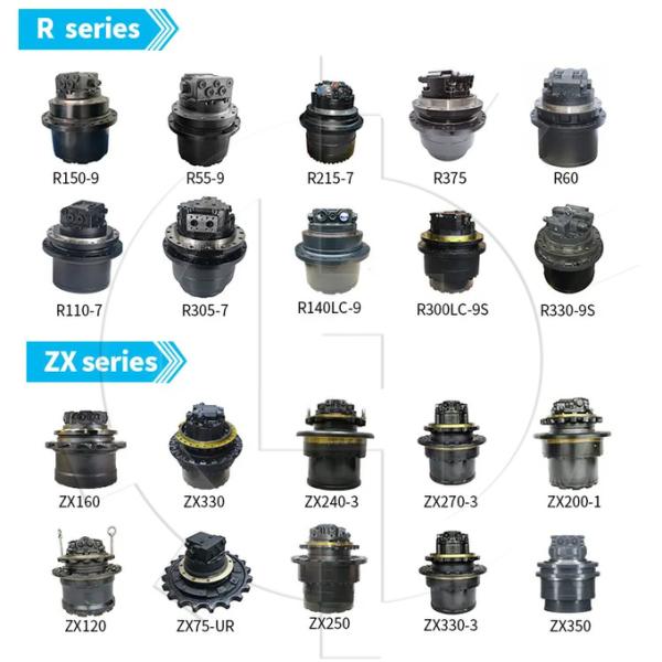 Excavator ZX350-5G Final Drive 9281921 Travel Device 22 Sprocket Mounting Holes With Motor 1