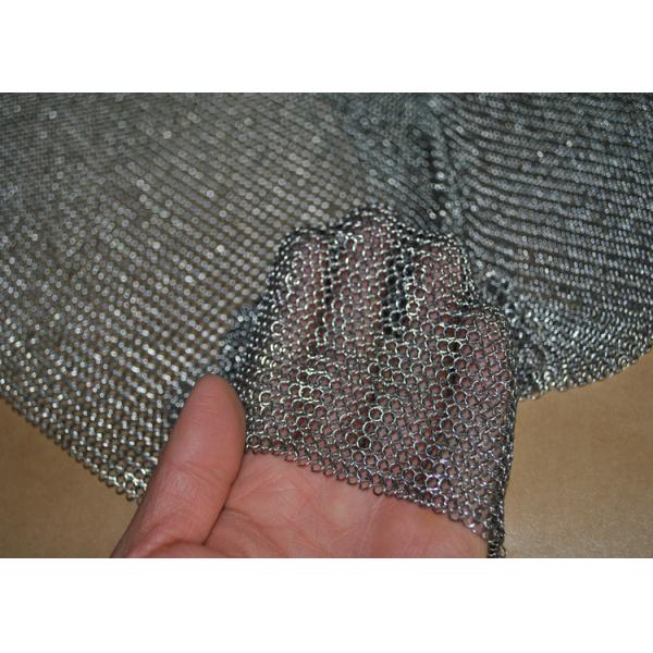 3.81mm Ring Dia 304L Stainless Steel Chainmail Scrubber Welded Length Customized