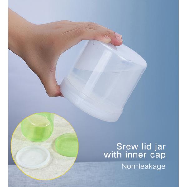 Clear White Butter Storage Small Plastic Jars Canning For Food Powder 30ml-1000ml