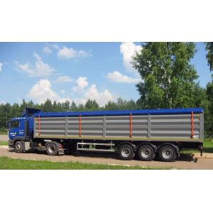 No ABS Anti-lock Braking System Capacity Box Semi Trailer With Flatbed