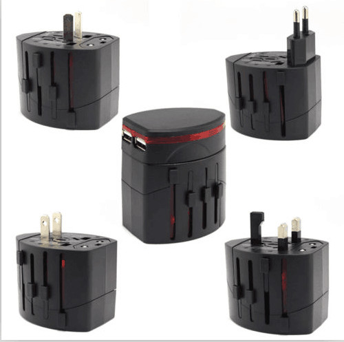 Buy 5V 1A / 5V 2.1A Universal Power Adapter Travel Black AC Wall Mount Charger at wholesale prices