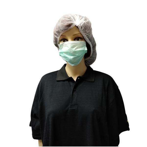 Buy 5 Mm Knitted Cotton Fabric Antistatic POLO Shirt Short Sleeve With ESD Sign at wholesale prices