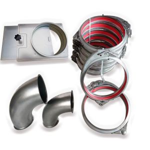 160mm Galvanized Pipe Clamp