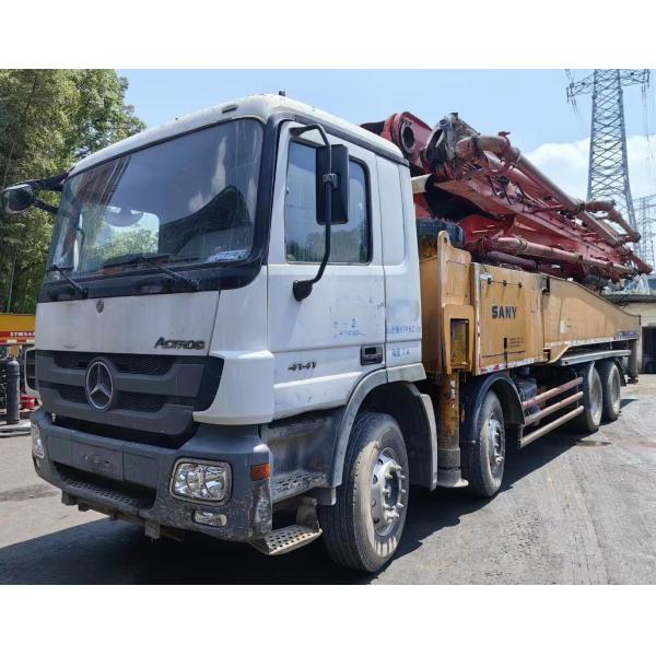 Semi-Dry Shotcrete Structure 52m Beton Pump on Benz Truck for Construction