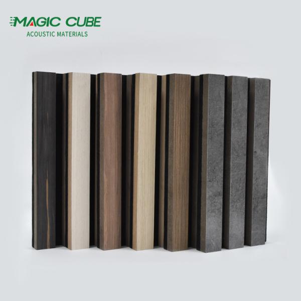 Buy Competitive Price wall panels MDF akupanel wood slatted wall acoustic felt panels for interior decoration Wall And Ceiling at wholesale prices