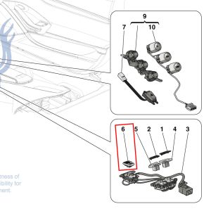 For Ferrari Portofino Rht Button OEM 340664