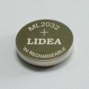 ML2032 Lithium rechargeable button cell