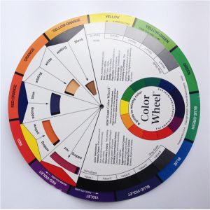 Mix Round Tattoo Accessories Palette Pigment Color Wheel Paper Card