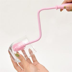 Bpa Free Multipurpose Silicone Dish Brush With Handle