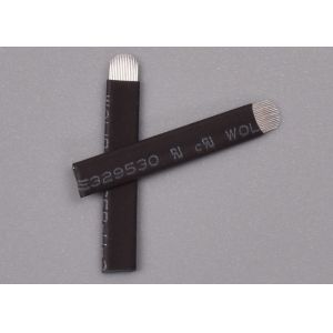 Quality Eyebrow Tattoo Nano 0.18mm 18 U Shape PMU Microblading Blade Medical Acupuncture Stainless Steel Needle for sale