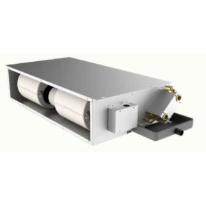 Quality 200 mm Thickness Design Ceiling Concealed Duct Type FCU with Standard Air Return Box and DC Motor for sale