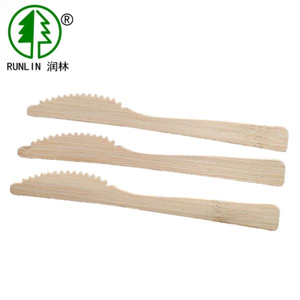 Buy 17CM Knife Disposable Compostable Bamboo Cutlery And Crockery Knife FDA at wholesale prices