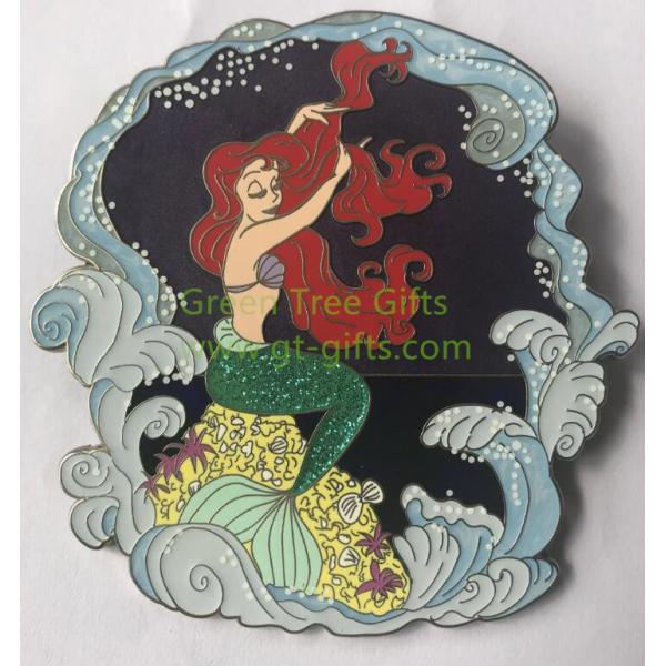 Buy Custom Offset printing hard enamel metal lapel pins with epoxy at wholesale prices