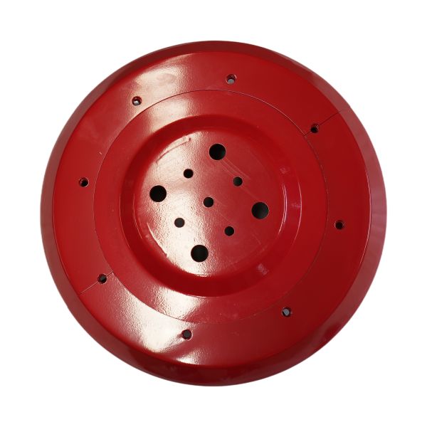 The red sweeping disc of the road sweeping vehicle can be equipped with a brush