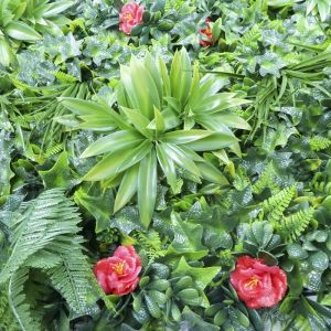 Waterproof 42cm Faux Vertical Garden Wall Landscaping