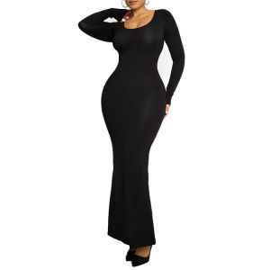 Maxi Standard Sustainable Dress Bodycon Shapewear with Tightening and Light