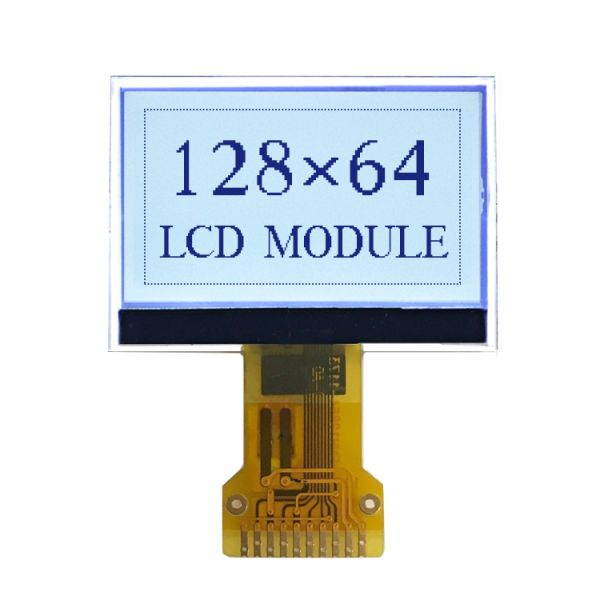 128x64 Graphic LCD Display with FSTN Mode for Consumer Electronics and Medical
