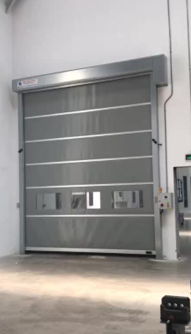 Buy Noise Reduction High Speed PVC Roll Up Rapid Shutter Door 304 Stainless Steel Weather Resistance at wholesale prices