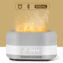 HOMEFISH 400ml Bluetooth Alarm Clock Aroma Diffuser Ultrasonic Smart Humidifier