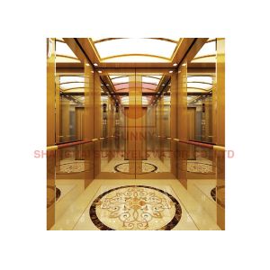 China Hairline Stainless Steel 1600kg Load Vvvf Residential Elevator on sale