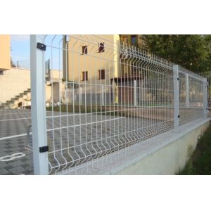 H2.4m 3d Wire Mesh Fence , W2m Galvanized Steel Wire Mesh Fence