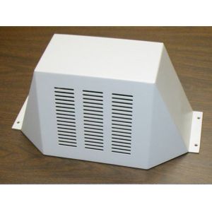 Painted Aluminum Sheet Metal Silver Powder Coating Fabrication Part Customized