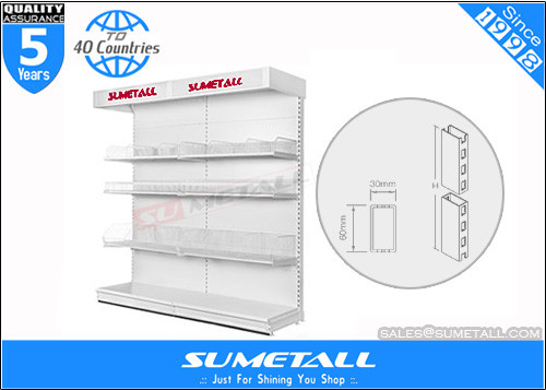 Customized Store Display Racks / Retail Display Shelves With Lighting Box For