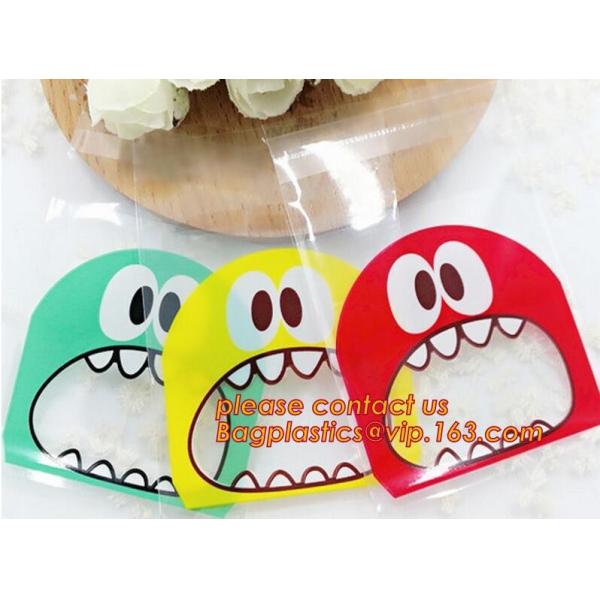 Merry Christmas Santa Claus Snowman Fudge Gift Cellophane Cookie Candy Bag,Xmas