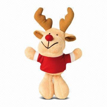 Buy Small Reindeer With T shirt Soft Toy Plush Toy at wholesale prices